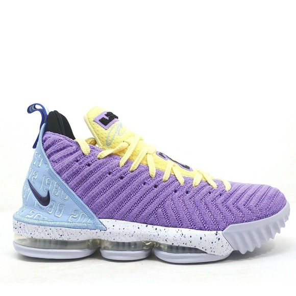 Nike Lebron XVI 16 Lakers Heritage Atomic Violet CK4765-500 Mens Size 11